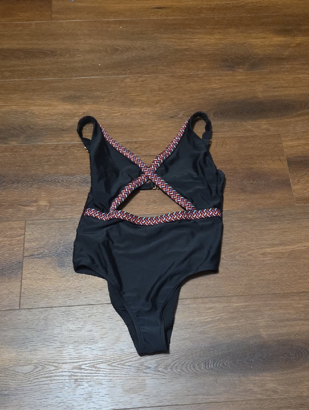 Xhiliration ladies Swimsuit black Large